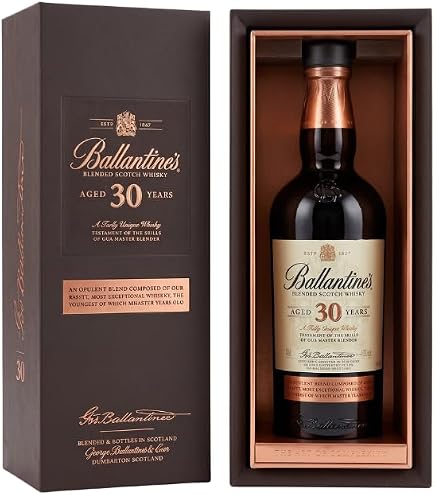 Amazon.co.jp: バランタイン 30年 現行ボトル 木箱入り 700ml [並行